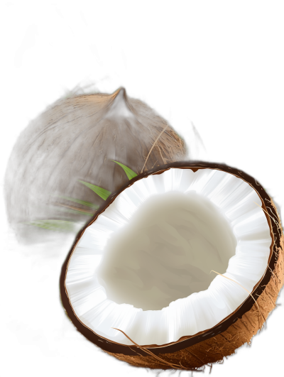 White coconut, half of the white meat inside visible, black background, illustration style, high resolution, high detail, high quality, high definition, high contrast, high color, high sharpness, high resolution, high definition, high definition, high detail, high detail, high resolution, high definition, high details, high resolution, high detail, high resolution, high detail, high detail, high detail, high resolution, high detail, high resolution, high detail, high resolution, high detail, high resolution, high resolution, high resolution, high resolution, high resolution, high resolution, high resolution, high resolution, high resolution, high resolution